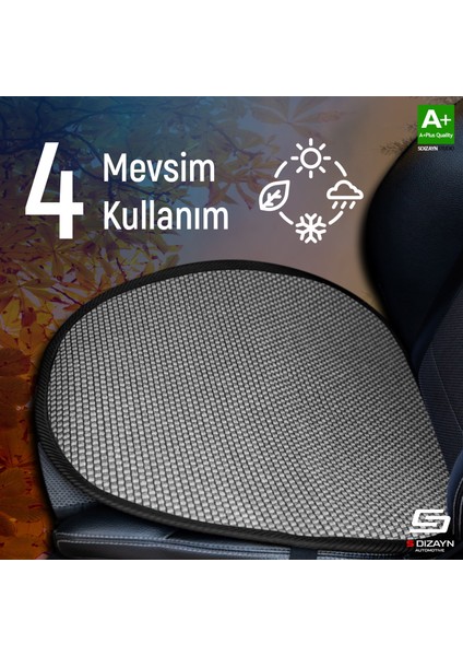 Oto Koltuk Koruyucu Alt Minder Füme Universal 2+1 Parça Ön Arka A+ Kalite