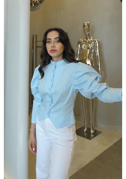 Mavi Lilyana Gömlek modelleri