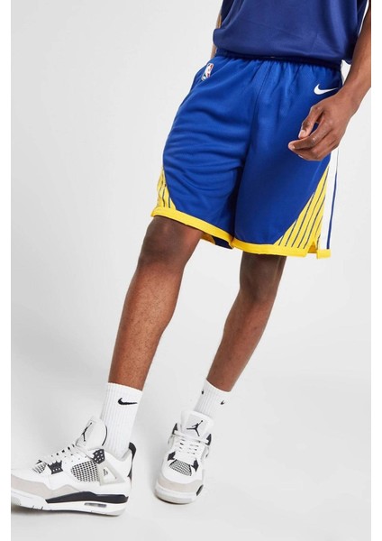 Golden State Warriors Icon Edition Swingman Men's Nba Shorts Erkek Basketbol Şortu Mavi