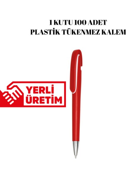 Plastik Tükenmez Kalem 100 Adet Basmalı Tükenmez Kalem Okul Iş Ofis Tükenmez Kalem fiyatları