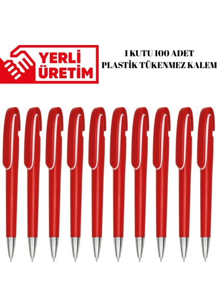 Plastik Tükenmez Kalem 100 Adet Basmalı Tükenmez Kalem Okul Iş Ofis Tükenmez Kalem modelleri