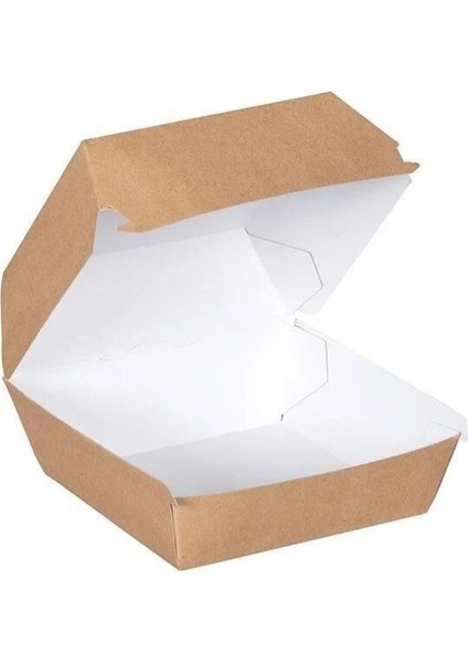 Natural Kraft Hamburger Kutusu 12X12X9 cm 100 Adet fiyatları