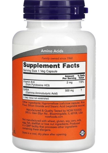 Gaba With Vitamin B-6 500 Mg 100 Veg Kapsül fiyatları
