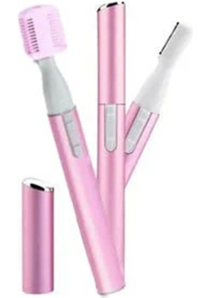 Yüz Kılı Tüyü Temizleme Tıraş Makinesi Saç Sakal Kaş Şekil Verme Hassas Kesim Pilli