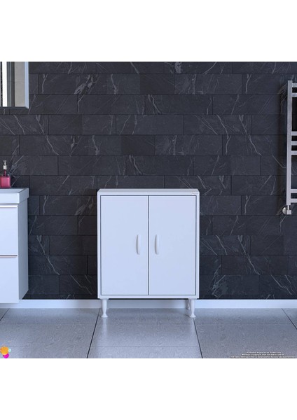 Mutfaklarınızda Küçük Alanlar Için Çözümler 60X75X32,5 Cm’ Lik 2 Kapak 3 Göz Raf Çok Amaçlı Dolap