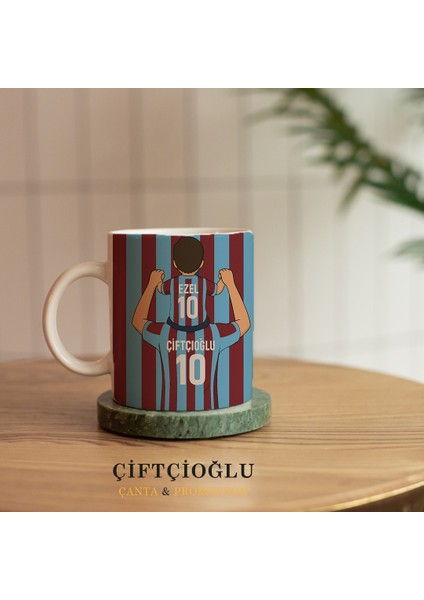 Kişiye Özel Baskılı Taraftar Bjk-Gs-Fb-Ts Baba-Oğul-Kız Tasarımlı Porselen Kupa