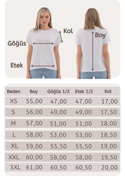 Viskon Dökümlü Tişört-Beyaz