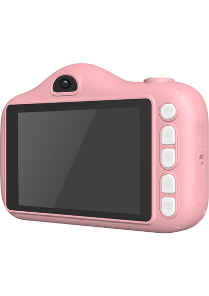 X600 3,5 Inç Büyük Ekran Çocuk Kamera 1080P Dijital Video Kamera Eğitici Oyuncaklar (Tf Kartsız)-Pembe (Yurt Dışından)