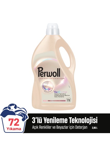 Açık Renkliler Grileşme Karşıtı Hassas Sıvı Bakım Deterjanı 3.96L