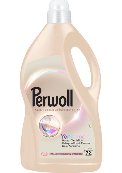 Açık Renkliler Grileşme Karşıtı Hassas Sıvı Bakım Deterjanı 3.96L