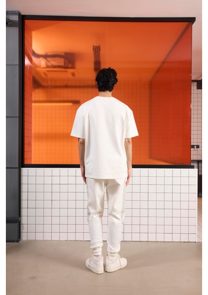 Bisiklet Yaka Cep Detaylı Oversize Erkek T-Shirt modelleri