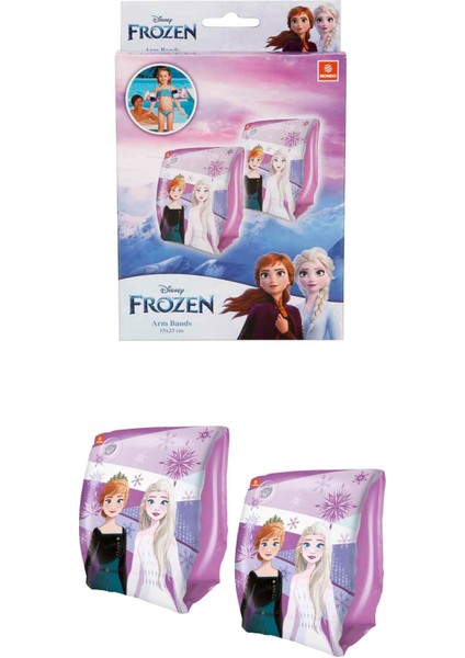 Lisanslı Disney Frozen Şişme Kolluk ile Havuzda ve Denizde Anna ve Elsa Büyüsü Sizinle!