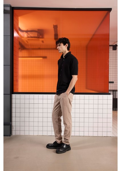 Polo Yaka Kısa Kollu Tirko Erkek Gömlek modelleri