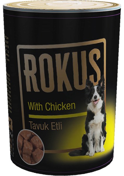 Tavuklu Köpek Konservesi 410 gr x 6 Adet Bstmy