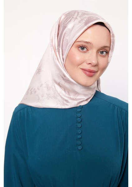 A.pudra Soyut Gül Desen Twill Ipek Eşarp fiyatları