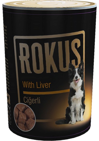 Ciğerli Köpek Konservesi 410 gr x 6 Adet Bstmy