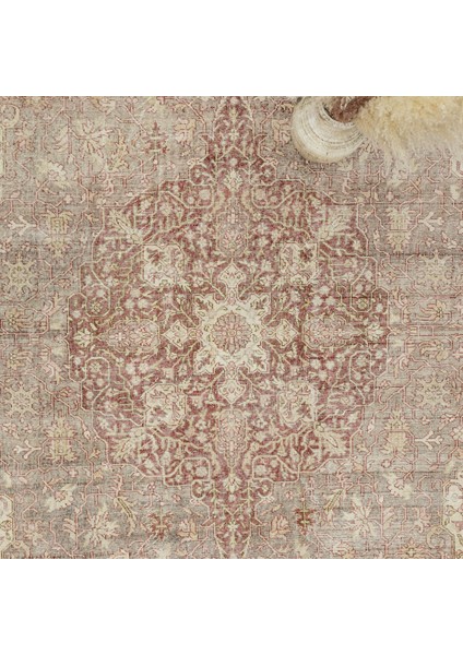 Fasa Pastel Renkli Vintage El Dokuma Halı 276X393 cm modelleri