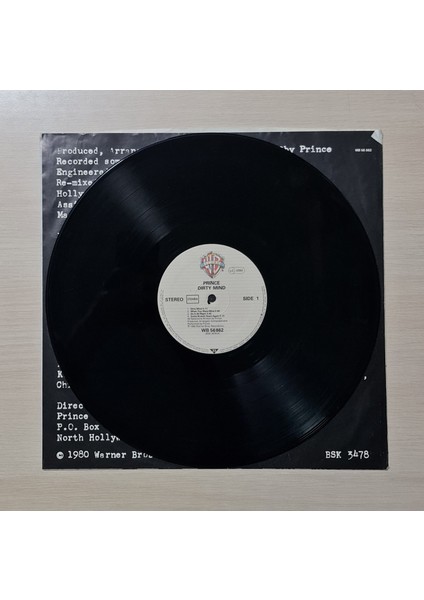 - Dirty Mind - 1980 - Dönem Baskı Plak - Longplay - Lp