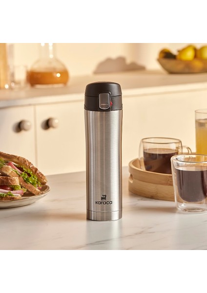 Pluton Çelik Sızdırmaz Termos Inox 450 ml