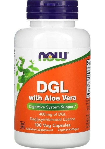 Foods Dgl With Aloe Vera, 400 Mg, 100 Veg Capsules