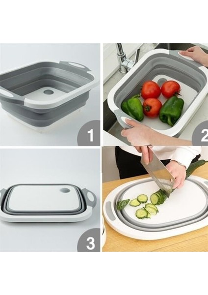 Katlanabilir Süzgeçli Kesme Tahtası ve Badya fiyatları