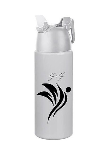 BUFFER® Kilitlenebilen Matara Güvenlikli Suluk Sporcu Matarası Spor Su Şişesi İçecek Şişesi 700ml
