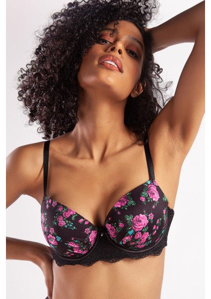 Gardenia Big Size Plunge Bra, Siyah Konforlu ve Şık Sütyen fiyatları