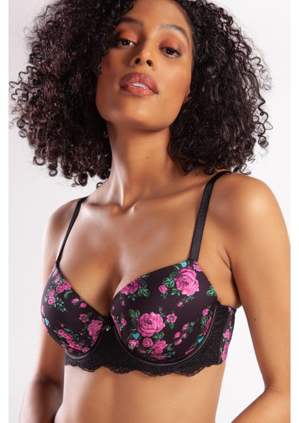 Gardenia Big Size Plunge Bra, Siyah Konforlu ve Şık Sütyen modelleri