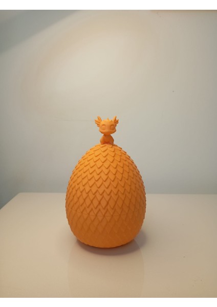 STARLAB3DSTUDIOS Özel Tasarım Turuncu Ejderha Yumurtası