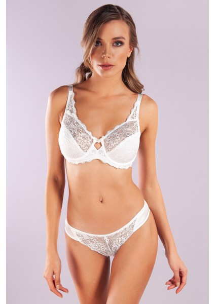Germa Wire Lace Bra,ekru Konforlu ve Şık Sütyen