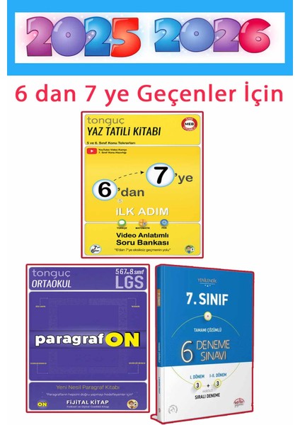7. Sınıf 6 Dan 7 Ye Hazırlık Yaz Tatili Kitabı Ilk Adım Kitabı Paragrafon Deneme
