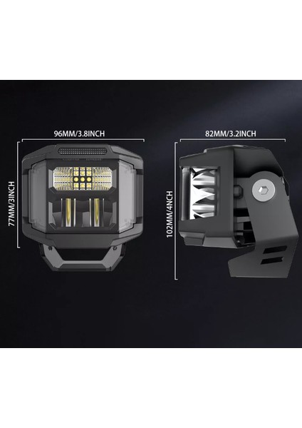 Bumblebee 80 Watt Profesyonel Motosiklet LED Sis Far Takımı fırsatları