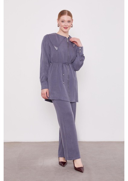 Lacivert Yakası Taşlı Cupra Ikili Takım fiyatları