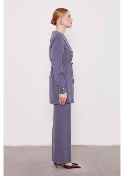 Lacivert Yakası Taşlı Cupra Ikili Takım modelleri