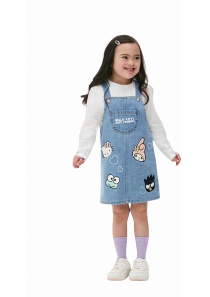Kuromi Kot Jile Kız Çocuk Elbise