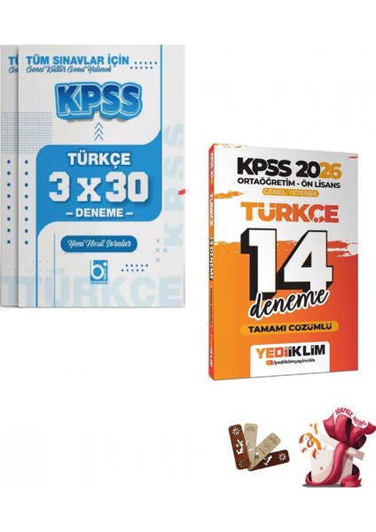 2026 Kpss Lise Ortaöğretim Ön Lisans Türkçe Deneme Seti Yediiklim