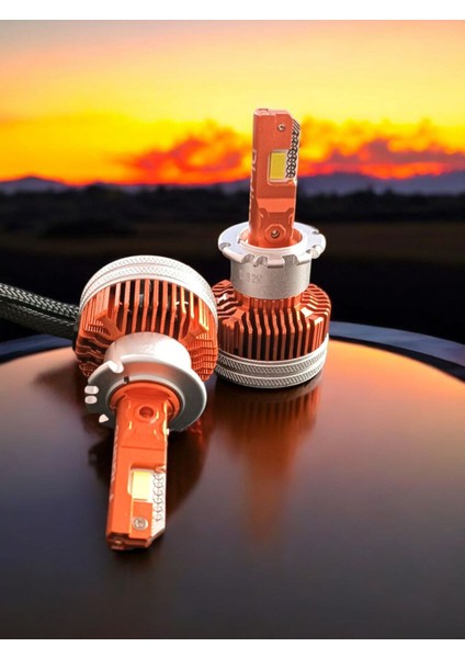 D2S LED Xenon Far şimşek etkili 6000K Ampulü Vrpro D Serisi 75W 2000LÜMEN 1TK(2ADET) Garantili