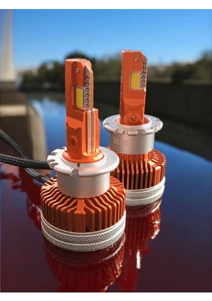 D2S LED Xenon Far şimşek etkili 6000K Ampulü Vrpro D Serisi 75W 2000LÜMEN 1TK(2ADET) Garantili