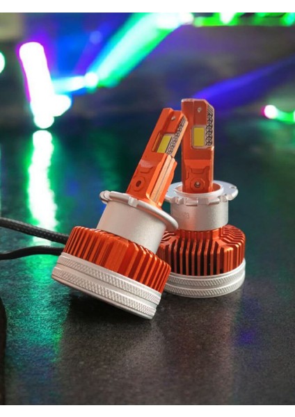 D2S LED Xenon Far şimşek etkili 6000K Ampulü Vrpro D Serisi 75W 2000LÜMEN 1TK(2ADET) Garantili