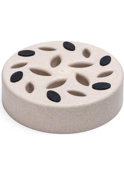 Dbl Köpek Yavaş Besleme Mama Kabı, Bambu, Bej, 17CM, 800ML indirimleri