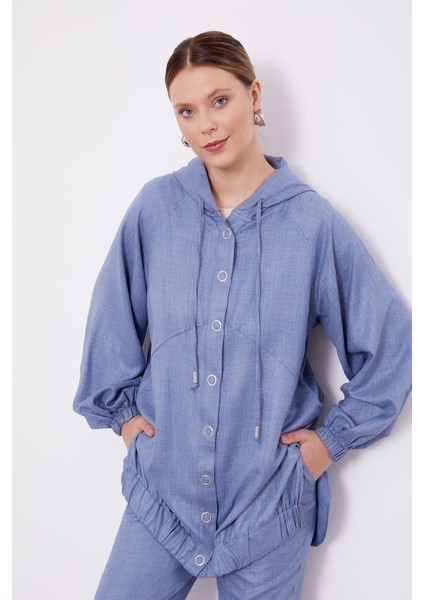 Mavi Çıt Çıt Düğme Detay Spor Takım fırsatları