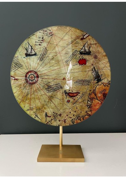 Decorıum Pano Ayaklı 28 cm Piri Reis Dekor