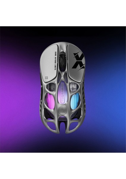 Mercury K1 Pro+X Kablosuz Rgb Işıklı Mekanik Q Gaming Klavye ve Optik Mouse Seti, Special Edition, Cyberpunk