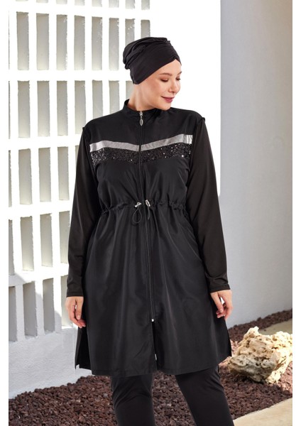 1802 Nore Uzun Kollu Tesettür Mayo