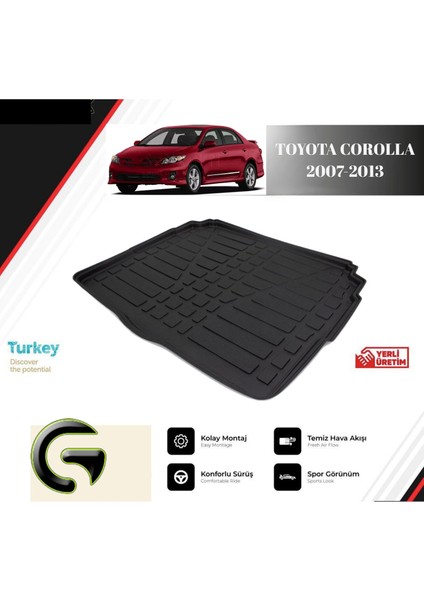 Bagaj Havuzu Toyota Corolla 2007-2013
