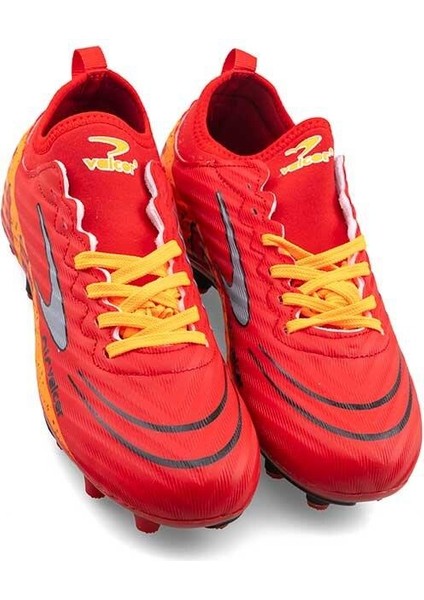 Garantili Orijinal Bilekli Çoraplı Krampon Halı Saha 40-41-42-43-44 Numara Kırmızı Renk fiyatları