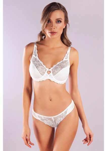 Golshan Germa Wire Lace Bra,ekru Konforlu ve Şık Sütyen