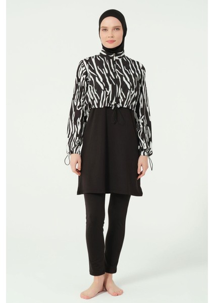 25296 Desenli Crop Tesettür Mayo fiyatları