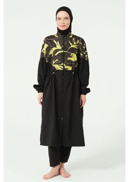 25528 Soft Desenli Oversıze Uzun Tesettür Mayo fırsatları