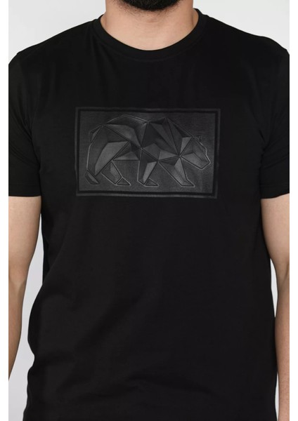 Erkek Bisiklet Yaka Baskılı Tişört P-00016830 fırsatları